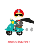 Papi en scooter, l'incontournable humoristique